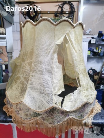 Стар абажур/свинска кожа за реставрация , снимка 3 - Антикварни и старинни предмети - 42532368