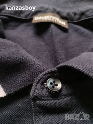 EMPORIO ARMANI POLO - страхотна мъжка тениска XL, снимка 5 - Тениски - 50197270