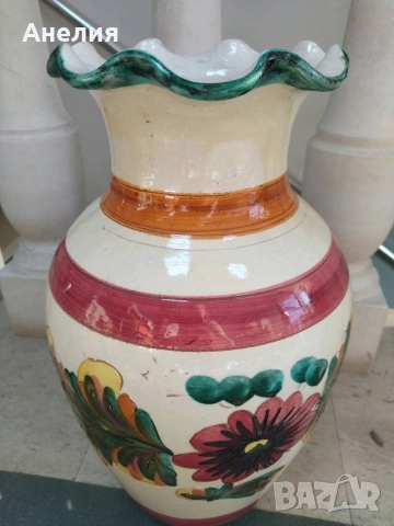 Ваза голяма релеф от Германия , снимка 3 - Вази - 53300127