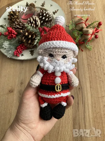Плетени коледни мини играчки, снимка 4 - Коледни подаръци - 56343139