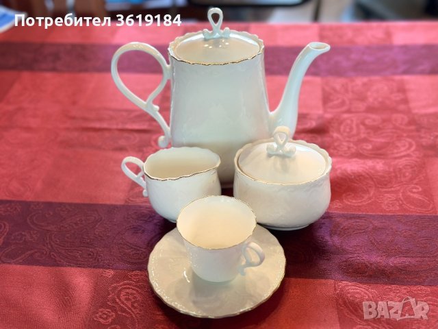 Сервиз за кафе - КОСТЕН ПОРЦЕЛАН, снимка 1