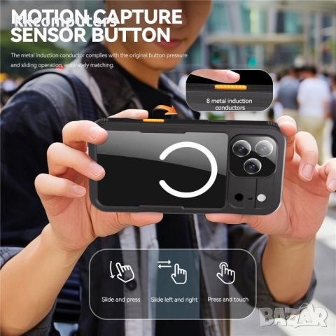 Водоустойчив калъф REDPEPPER за iPhone 17 Pro Max – IP68 защита и MagSafe съвместимост, 3 цвята, снимка 8 - Калъфи, кейсове - 52165211