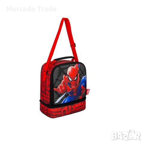 Чанта за храна Mercado Trade, За училище, За момчета, Спайдермен, Червен, снимка 3 - Раници - 42000529