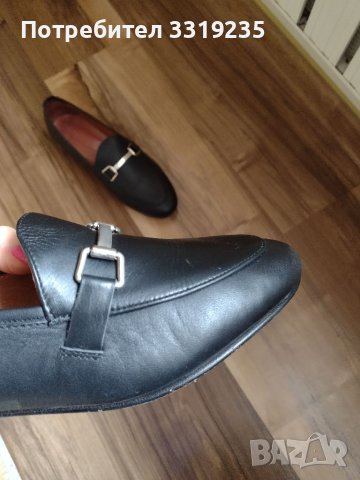 Черни дамски обувки от естествена кожа , снимка 5 - Дамски ежедневни обувки - 40014780