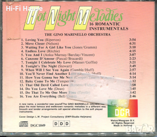 Hot Night Melodies, снимка 2 - CD дискове - 36241593