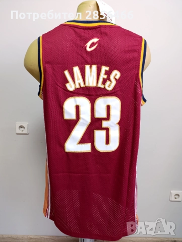 Мъжки потник Mitchell&Ness Cleveland Lebron James размер M, снимка 2 - Тениски - 52150586