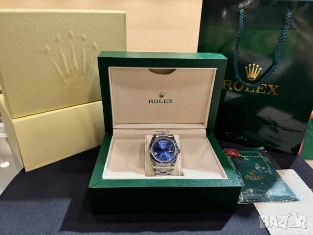 висококачествен часовник в кутия rolex , снимка 6 - Мъжки - 51404633