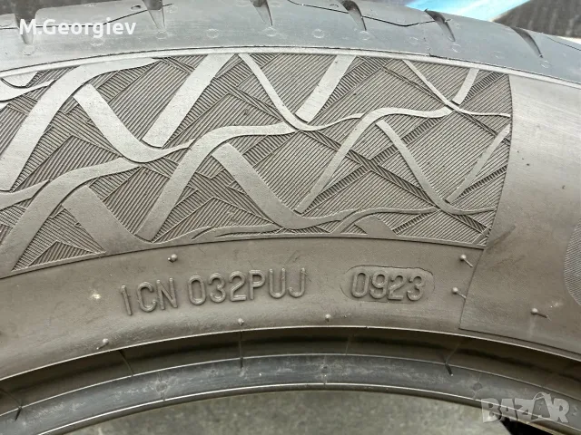 4бр. ВИСОКОСКОРОСТНИ ЛЕТНИ ГУМИ CONTINENTAL PREMIUM CONTACT-7  235/55/18 100V- 6,8 mm  DOT 09/23, снимка 10 - Гуми и джанти - 56235643