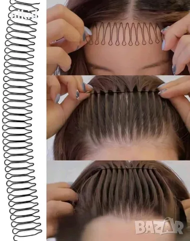 аксесоар за коса тип ситен гребен лента за прическа прибрана коса диадема