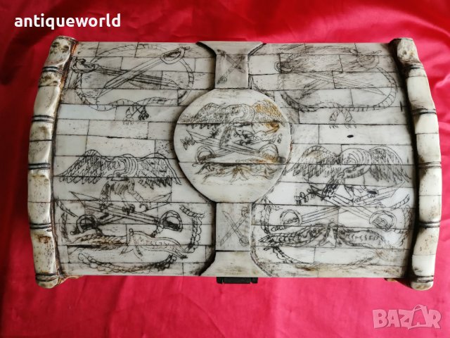 Уникат! Голяма Кутия ,Сандък ,Ракла от  КАМИЛСКА Кост, снимка 3 - Антикварни и старинни предмети - 40675644