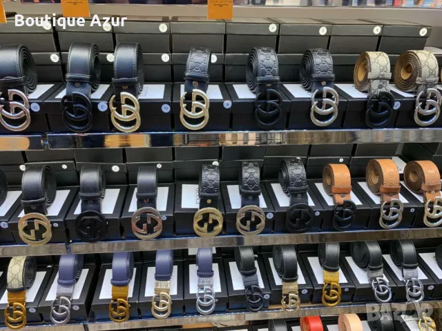 колани от естествена кожа в кутия gucci 