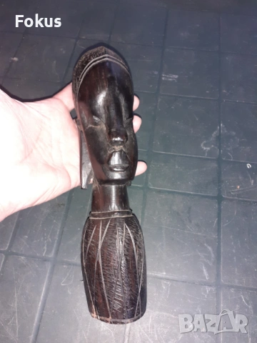 Дърворезба абанос статуетка фигура дърво Африка, снимка 5 - Антикварни и старинни предмети - 53279326