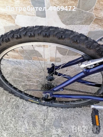 Алуминиев велосипед,26 цола син, снимка 3 - Велосипеди - 50729321