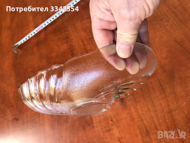ФРУКТИЕРА КУПА ДЕБЕЛО РЕЛЕФНО СТЪКЛО КРАСОТА, снимка 5 - Други ценни предмети - 44496487