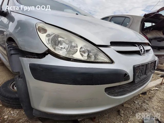 сива предна броня за Пежо 307, снимка 3 - Части - 56172472