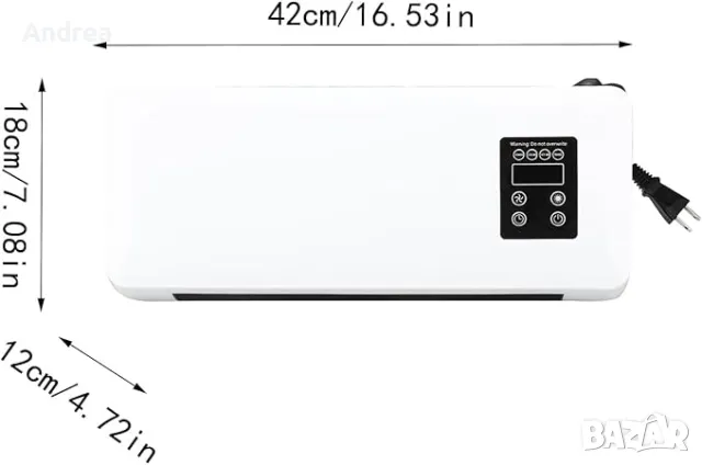 Стенен вентилатор/климатик със захранване 220V, снимка 4 - Климатици - 48853751