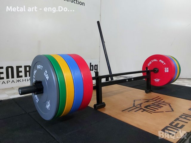  Прав лост Ф50 - 220 см -цвят черен с тефлоново покритие, снимка 5 - Фитнес уреди - 41517536