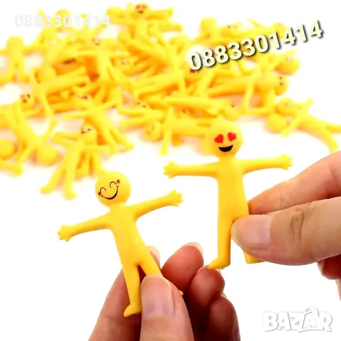 4 броя Гумени Човечета Антистрес Фиджет Скуиши, снимка 4 - Други - 47407279