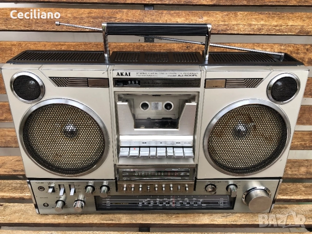 Радиокасетофон AKAI AJ 500 FL-Работещ за 390лв💥, снимка 6 - Радиокасетофони, транзистори - 52683710