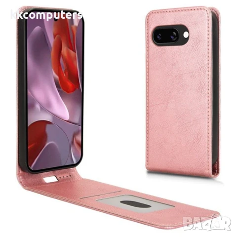 Google Pixel 9a Flip3 Magnetic Кожен Калъф и Скрийн Протектор, снимка 3 - Калъфи, кейсове - 51122056