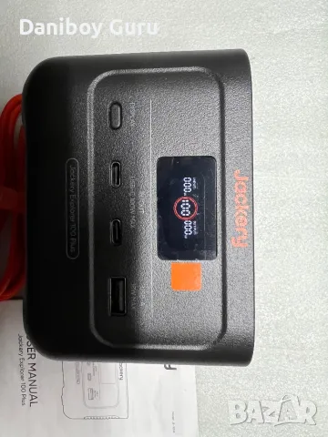 Jackery Explorer 100 Plus Power Station, 99Wh LiFePO4 батерия Power Bank, 128W  преносимо зарядно, снимка 9 - Външни батерии - 50079665