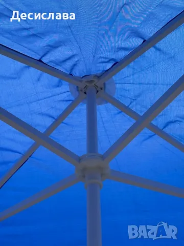 Плажен чадър – Ø2.40 м, височина 2.70 м, снимка 5 - Други стоки за дома - 50019659