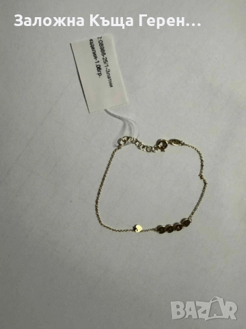 Златна гривна 1.06гр., снимка 3 - Гривни - 52611924