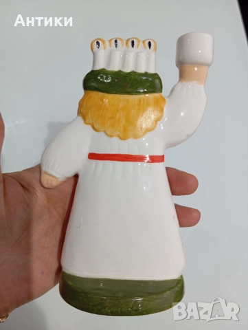 Порцеланов свещник Goebel стар, снимка 6 - Статуетки - 52493108