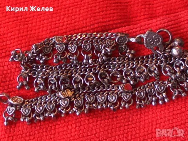 СТАРИНЕН ПОСРЕБРЕН ЕТНОГРАФСКИ РЯДЪК АВТОРСКИ НАКИТ ОГЪРЛИЦА За НОСИЯ КОЛЕКЦИЯ РЪЧНА ИЗРАБОТКА 34531, снимка 3 - Антикварни и старинни предмети - 40552658