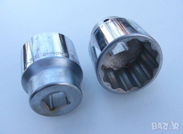 UNITOOL Специална ВЛОЖКА 44 45 мм Кв.3/4“ Ключ ЗВЕЗДА 1-3/4”AF Гедоре за Лагери Главини и др. БАРТЕР, снимка 2 - Други инструменти - 44393274