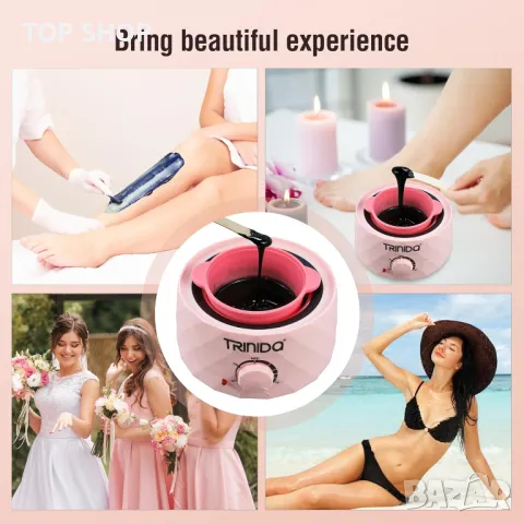 TRINIDa професионален нагревател за кола маска с лесен за почистване силиконов съд, снимка 6 - Тримери - 49938029