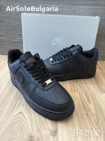 Nike Air Force 1 07 Low Triple Black Налични Размери 36,37.5,38,42,43,44 With Free Crease Protectors