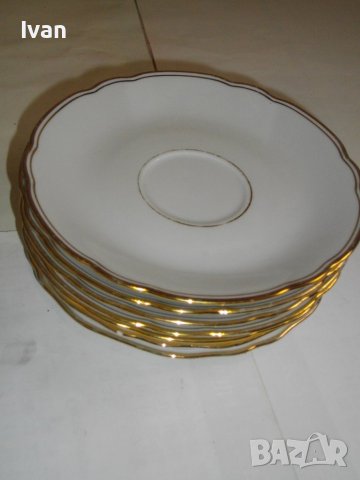 7 бр. Порцеланови Чинии ф150мм-BAVARIA-Стил Барок-Немски-За Чай/Кафе/Десерт, снимка 2 - Чинии - 39848331