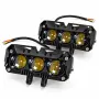 Халоген за мпс 3LED 12-24V - БЯЛО/ЖЪЛТО, 1бр, снимка 4