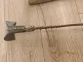 Ятаган със сребърни набивки по острието , снимка 7