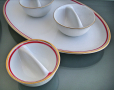 Чинии плато, солници, сосиери порцелан Бохемия, снимка 3