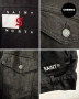 Мъжко черно дънково • деним яке SAINT MORTA Denim Jacket – размер L , снимка 15
