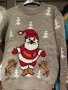 Топли детски пуловери, сив цеят с дядо Коледа , снимка 4