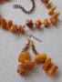 Кехлибарена огърлица и обици, снимка 3