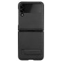 Черен калъф за SAMSUNG Galaxy Z Flip 4, Qin Веган кожа, снимка 6