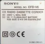 Радиокасетофон CD SONY CFD-V6, снимка 9