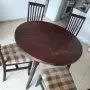 Маса от масив с столове, снимка 1