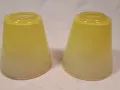 ретро жълти плафони за лампа или полилей 6/1, снимка 1