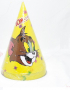Том и Джери Tom and Jerry жълта картонена малка парти шапки шапка рожден ден