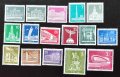Берлин, 1956 г. - пълна серия чисти редовни марки, архитектура, 1*47
