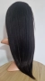 Черна перука от микс естествен косъм и примеси 70 см с Lace 4×4, снимка 18