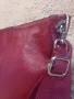 Червена италианска чанта естествена кожа , снимка 4