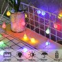 Нови Цветни Светлини за декорация Лампички Украса 60 LED на батерия 7 метра, снимка 7