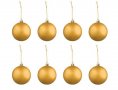 Коледни топки комплект, 100 бр и златна звезда, топки за елха, Коледна декорация, златисти, снимка 2