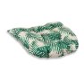 Възглавница за под, Petal Green Tropical Leaves, 45x50cm, Бяло/ зелена